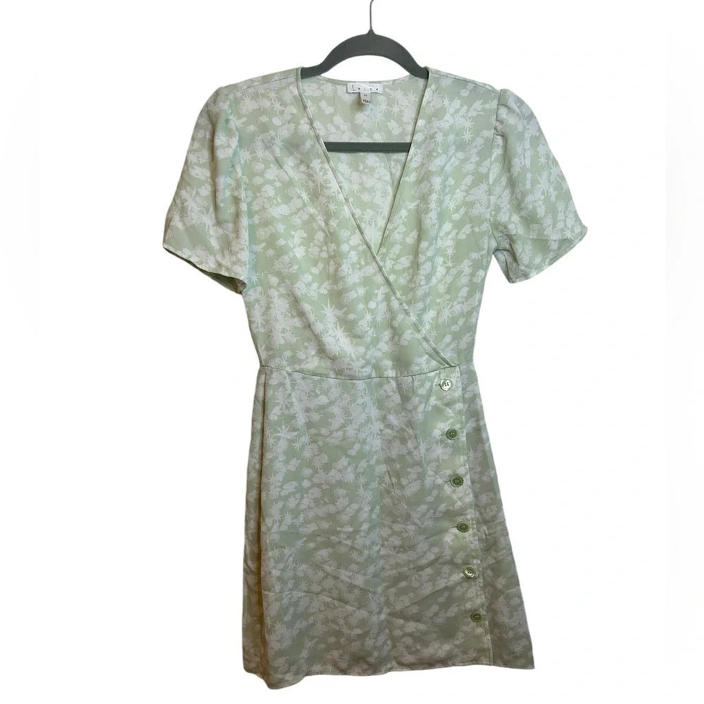 Leith Floral Mini Wrap Dress